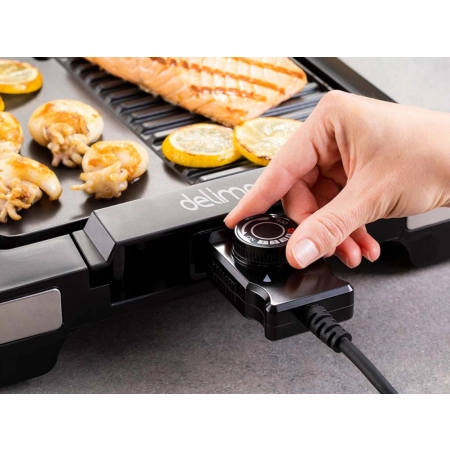 Grill elektryczny stołowy 59,5cm 2200W Delimano Deluxe Noir